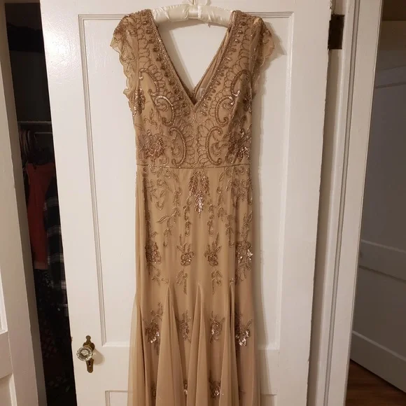 sachin and babi light blue dress Champagne Mother of the Bride Dresses main image 0